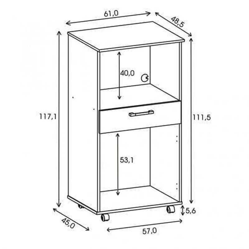 balcão de cozinha kit's parana duplo forno duetoo branco 18278881