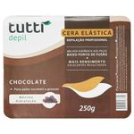 cera depilatória elástica tutti depil chocolate 250g (mp)