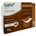 cera depilatória elástica tutti depil chocolate 1kg (mp)
