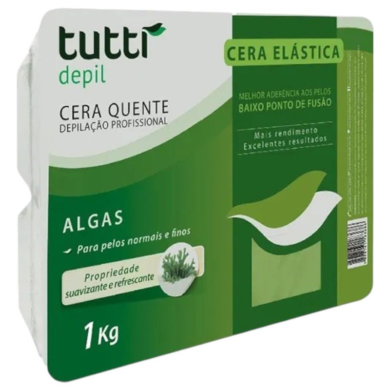 cera depilatória elástica tutti depil algas 1kg (mp)