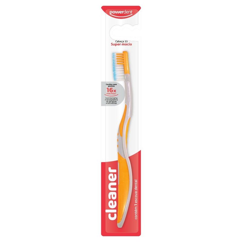 escova dental powerdent cleaner macia sortido (mp)