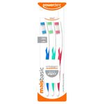 escova dental powerdent light basic macia com 3 unidades (mp)