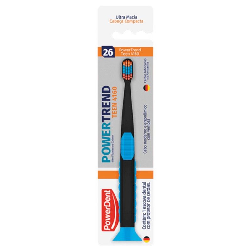 escova dental powerdent teen com ventosa (mp)