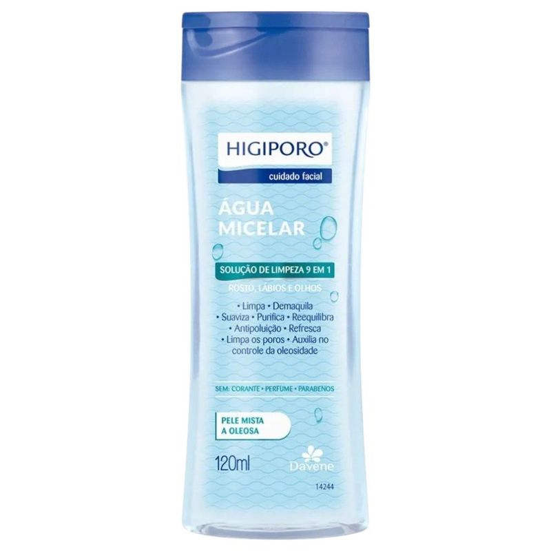 água micelar davene skin pele mista e oleosa 120ml (mp)