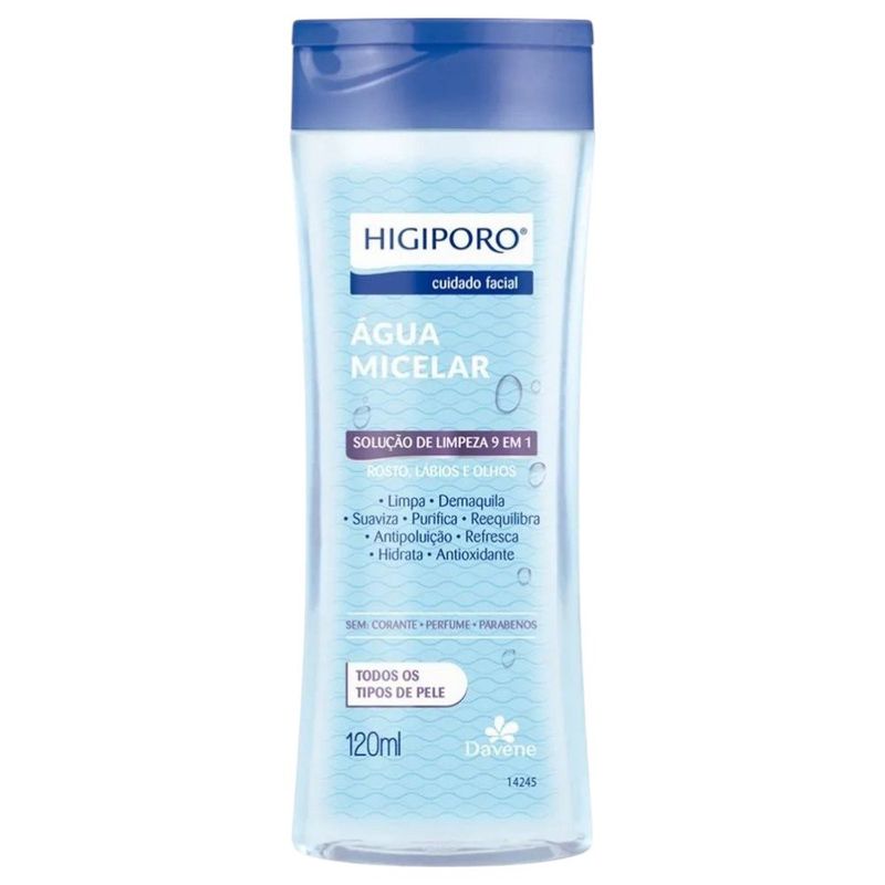 água micelar davene skin todos os tipos de pele 120ml (mp)