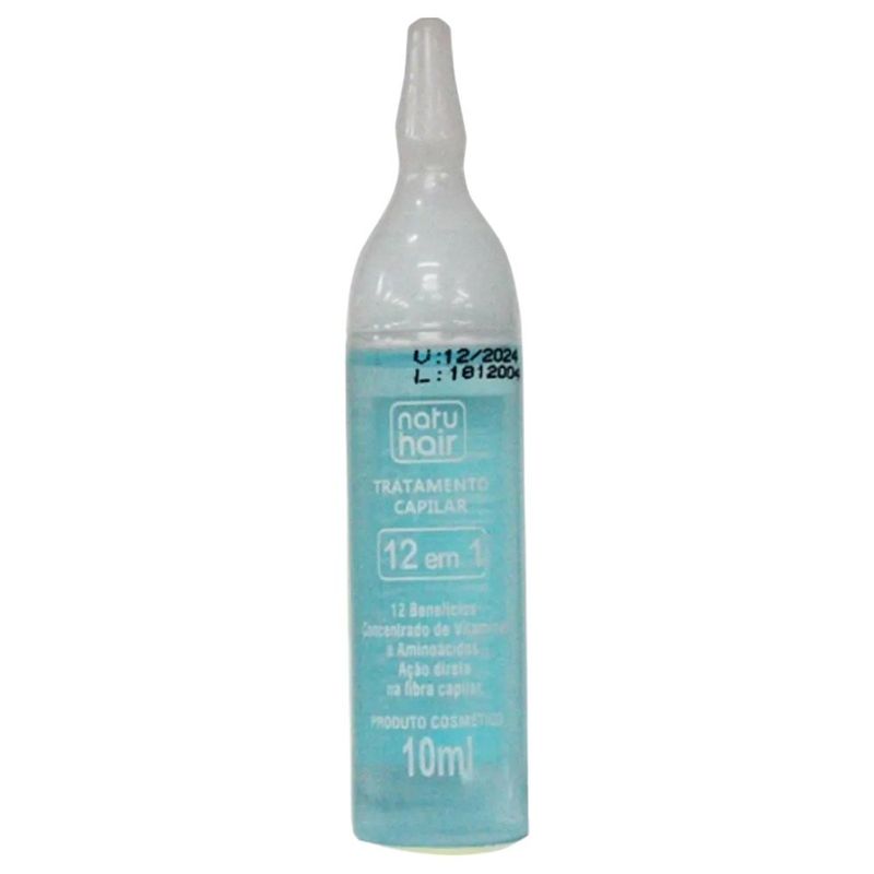 ampola tratamento 12 em 1 natuhair 10ml (mp)