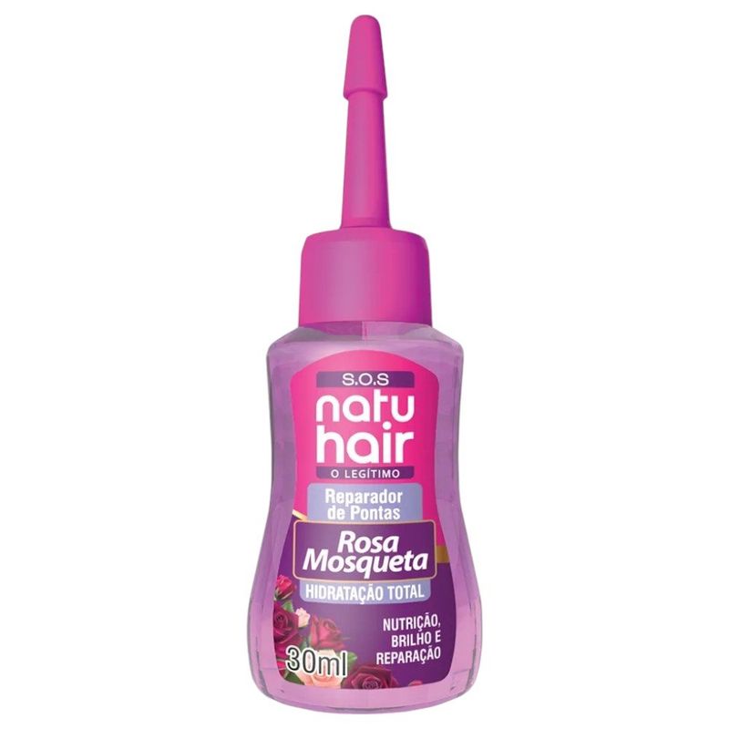 reparador de pontas natuhair rosa mosqueta 30ml (mp)