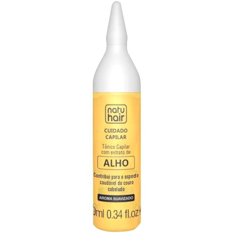 ampola tratamento óleo de alho natuhair 10ml (mp)