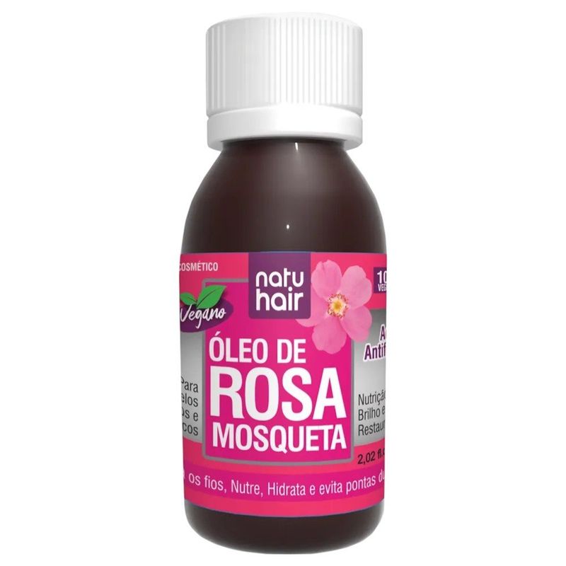 óleo capilar natuhair rosa mosqueta 60ml (mp)