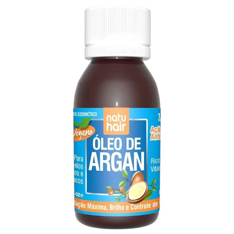 óleo capilar natuhair argan 60ml (mp)