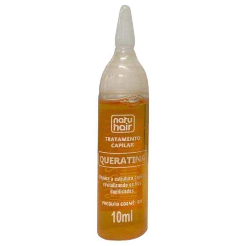 ampola tratamento queratina natuhair 10ml (mp)