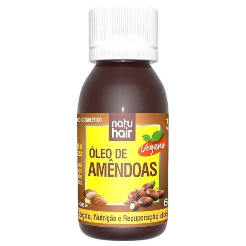 óleo capilar natuhair amêndoas 60ml (mp)