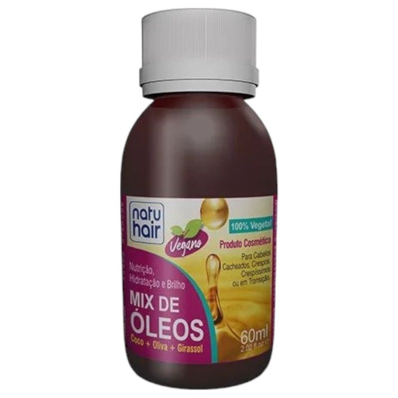óleo capilar natuhair mix de óleos 60ml (mp)