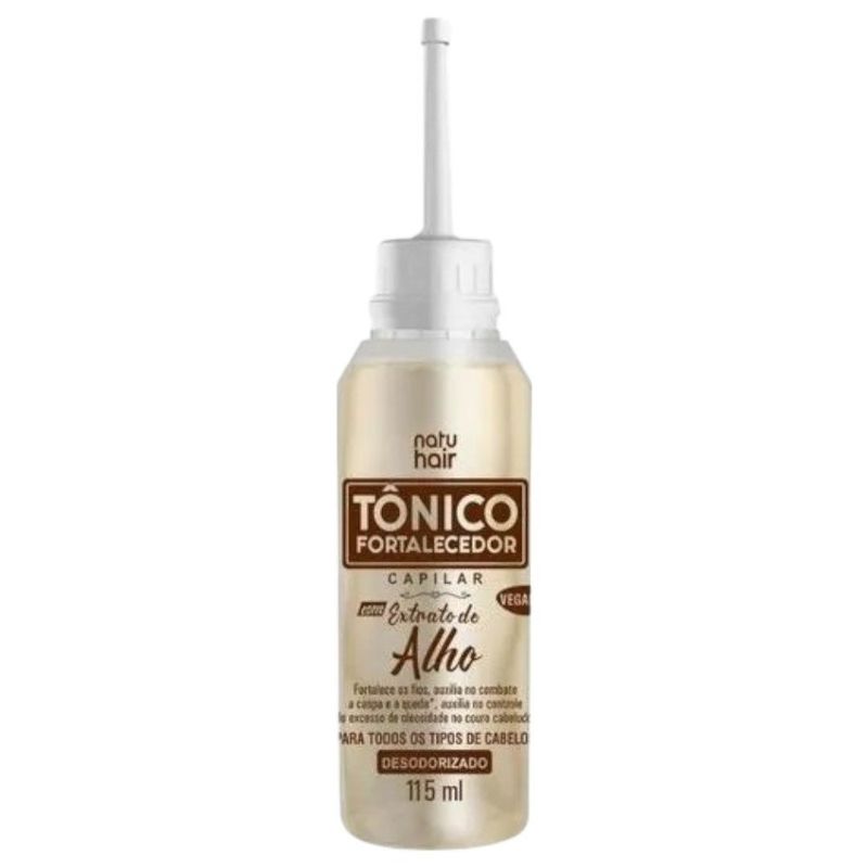 tônico capilar fortalecedor alho natuhair 115ml (mp)