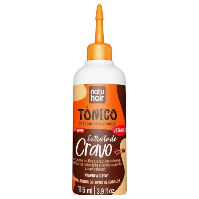 tônico capilar cravo natuhair 115ml (mp)