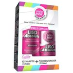 kit natuhair lisos shampoo 250ml e condicionador 200ml (mp)