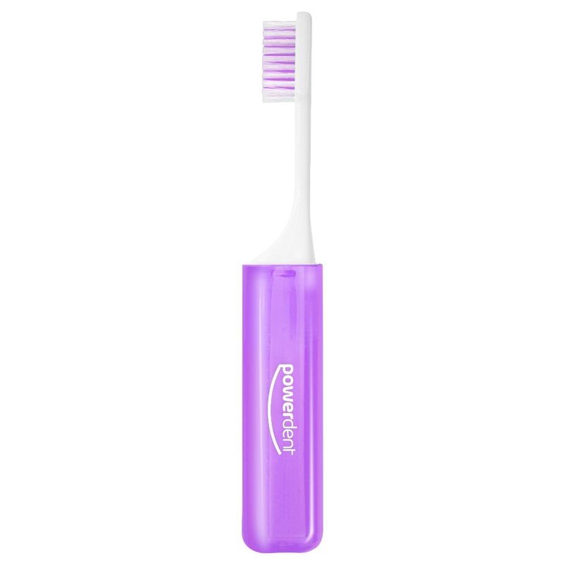 escova dental powerdent viagem macia com 2 unidades sortido (mp)