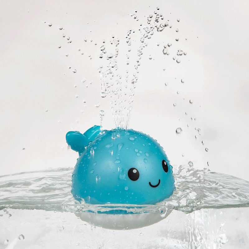 brinquedo buba baleia esguicha água com luz 18815