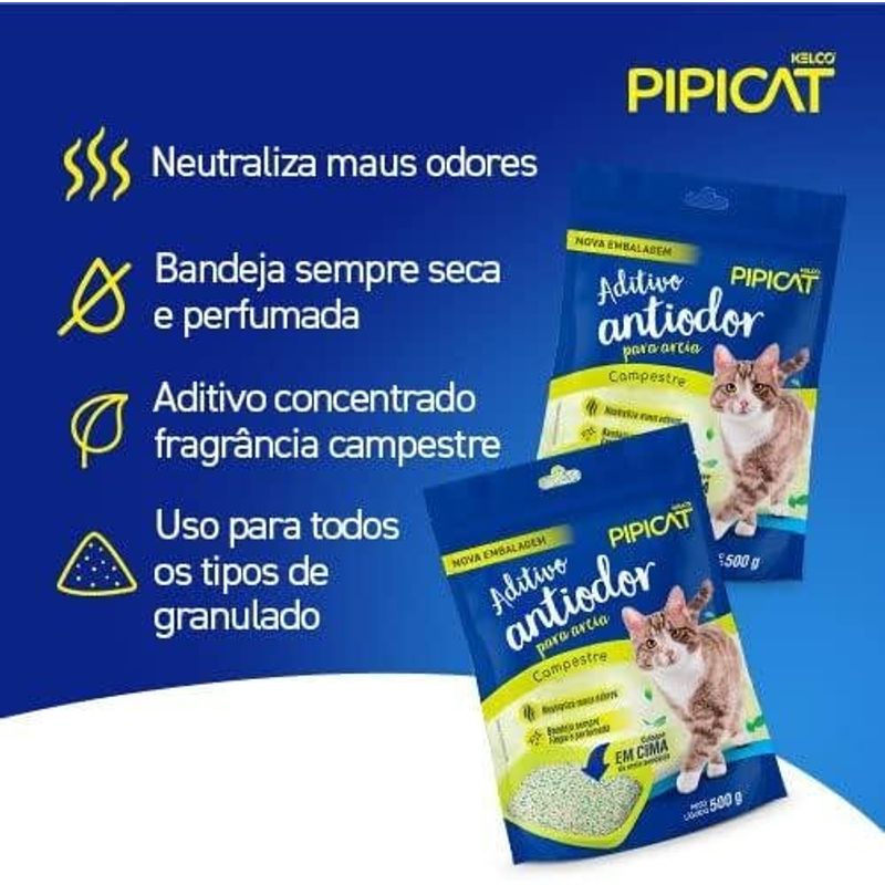 aditivo antiodor para areia campestre pipicat 500g (mp)