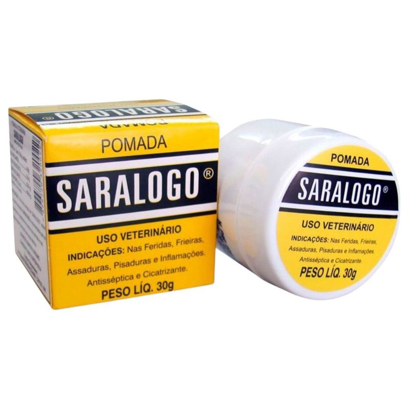 pomada cicatrizante saralogo para cães e gatos matacura 30g (mp)