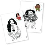kit para desenho infantil moana elka arts 1294