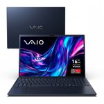 notebook vaio amd ryzen 5 tela 16" windowns 11 512gb ssd 16gb ram grafite