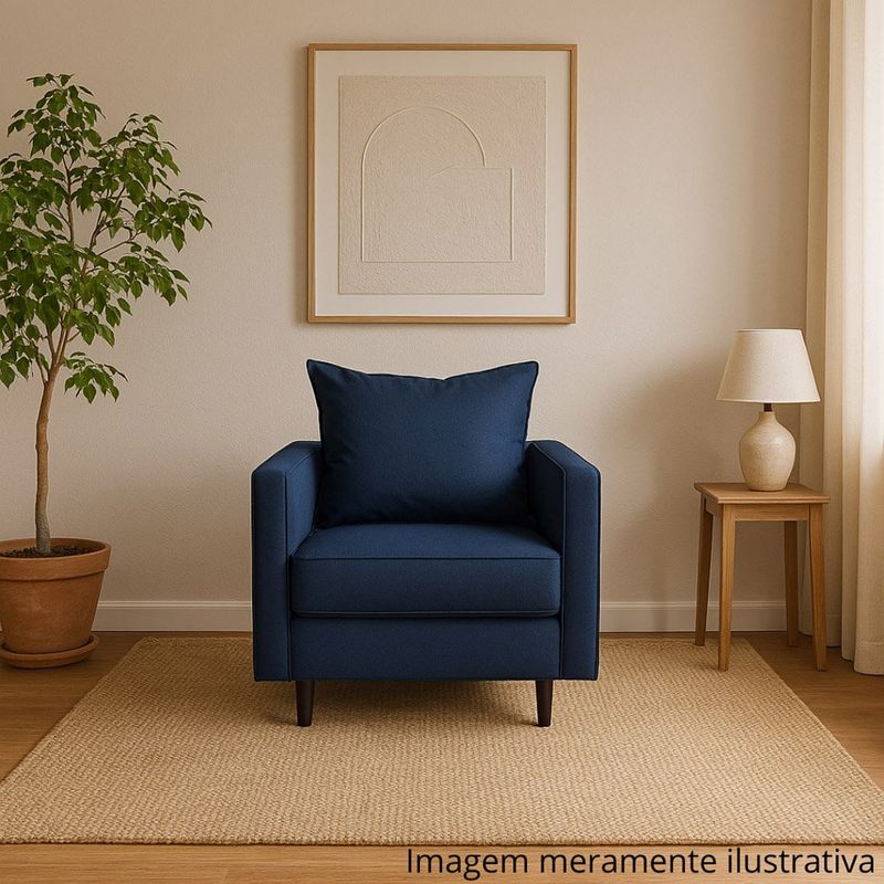 poltrona marjom maracá cor azul 38122