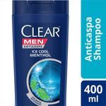 shampoo clear anticaspa men maximum fresh cool mentol 400ml