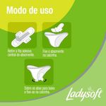 absorvente ladysoft diário suave com abas - 08 unidades