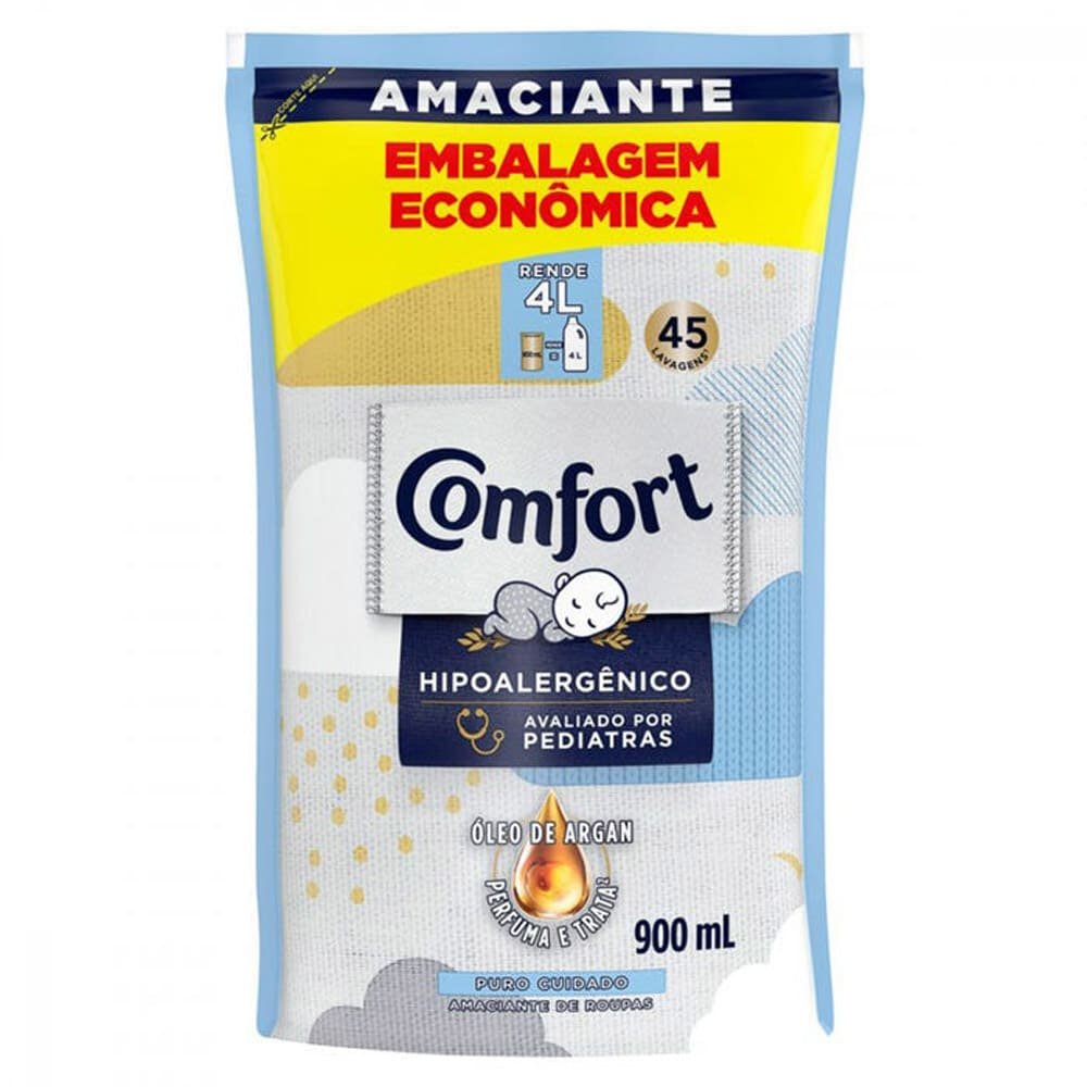Amaciante Concentrado Comfort Puro Cuidado 900ml