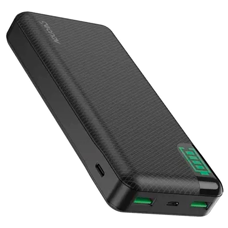 carregador portátil universal geonav 20000mah preto pb20kbk (mp)