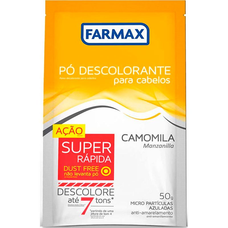 pó descolorante farmax camomila 50g