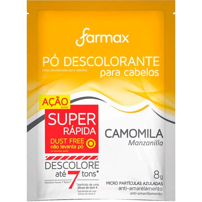 pó descolorante farmax camomila 8g