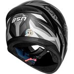 capacete spike peels ii bsn preto fosco grafite 60