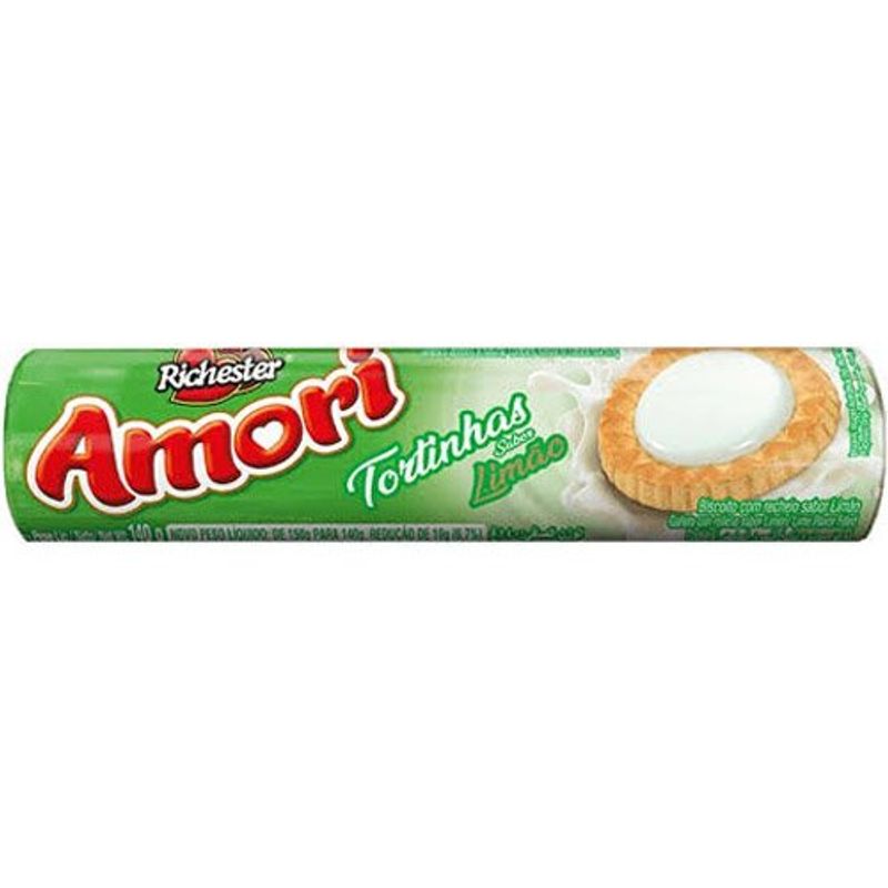 biscoito amori tortinha limão 140g