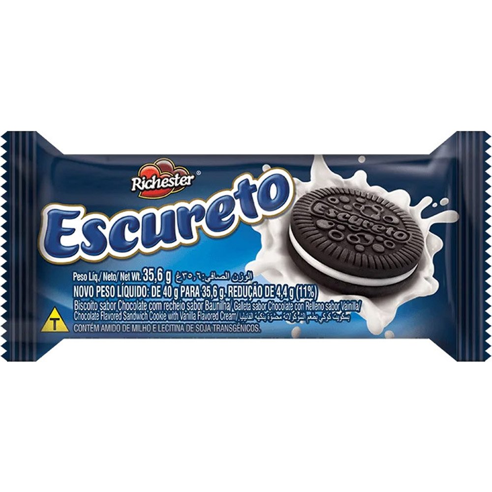 Biscoito Amori Recheado Escureto 35,6g