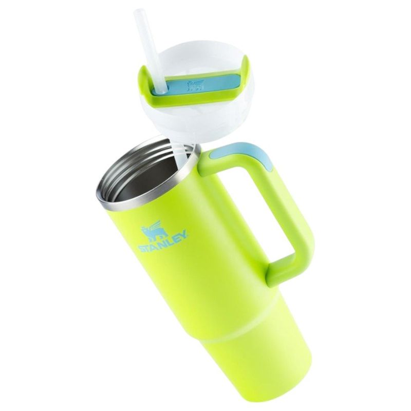 garrafa térmica stanley quencher 2.0 887ml bright lime 8354 (mp)
