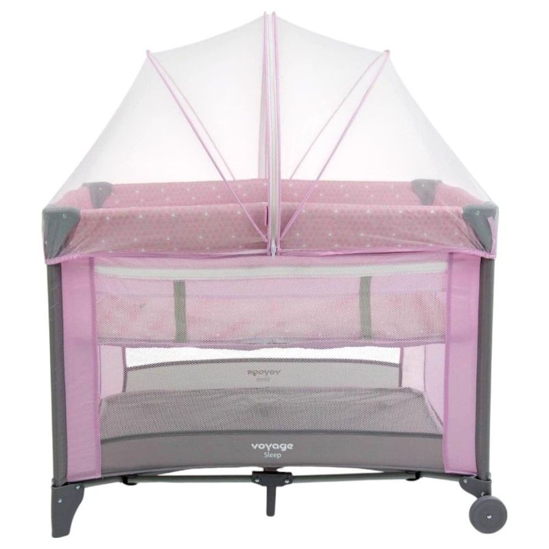 berço cercado portátil voyage sleep rosa até 18 kg (mp)