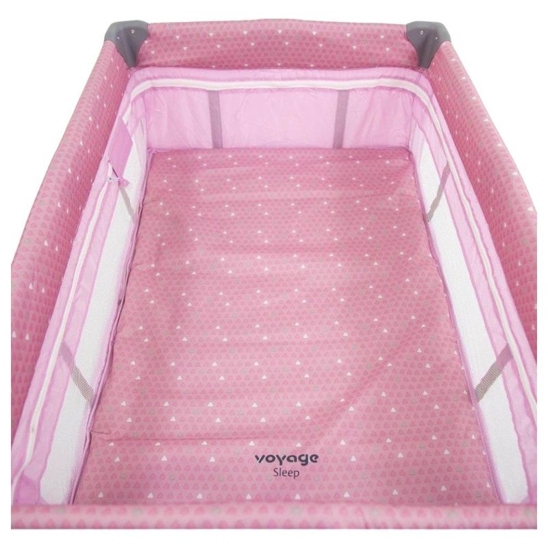 berço cercado portátil voyage sleep rosa até 18 kg (mp)