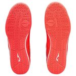 chuteira futsal n° 39 joma dribling branco e vermelho (mp)