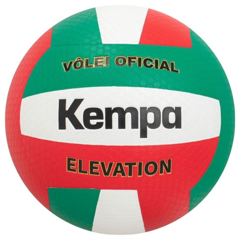 bola de vôlei kempa elevation verde branco e vermelho (mp)
