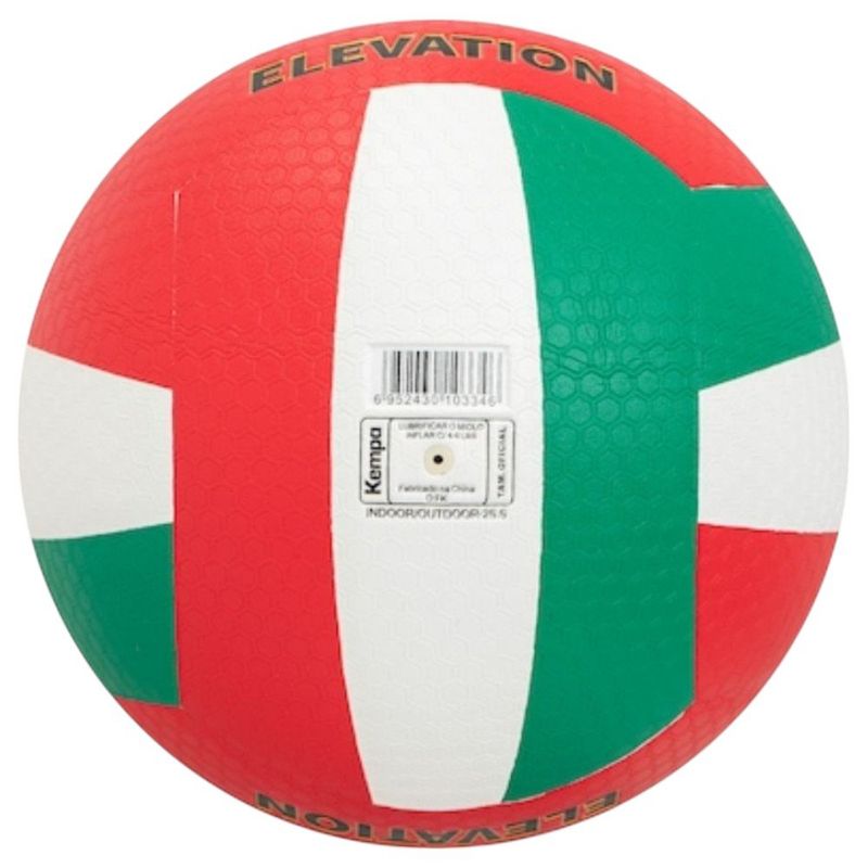 bola de vôlei kempa elevation verde branco e vermelho (mp)