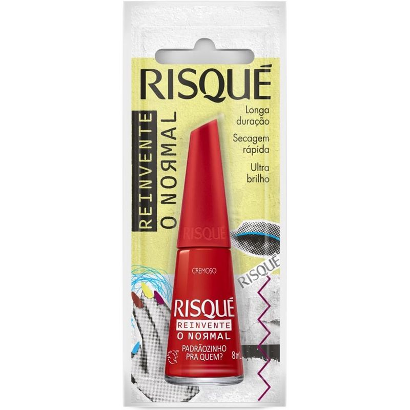 esmalte cremoso risqué padrãozinho pra quem? blister 8ml