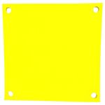 tapete flutuante evamax 100x100cm amarelo (mp)