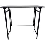mesa para escritório latcor pvc e metal preto gl-d1118