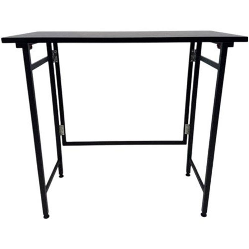 mesa para escritório latcor pvc e metal preto gl-d1118