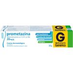 prometazina 20mg/g 30g creme dermatológico teuto