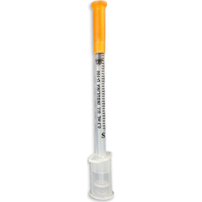 seringa 0,3ml insulina com agulha auxiliar 6x0,25 10 unidades sr