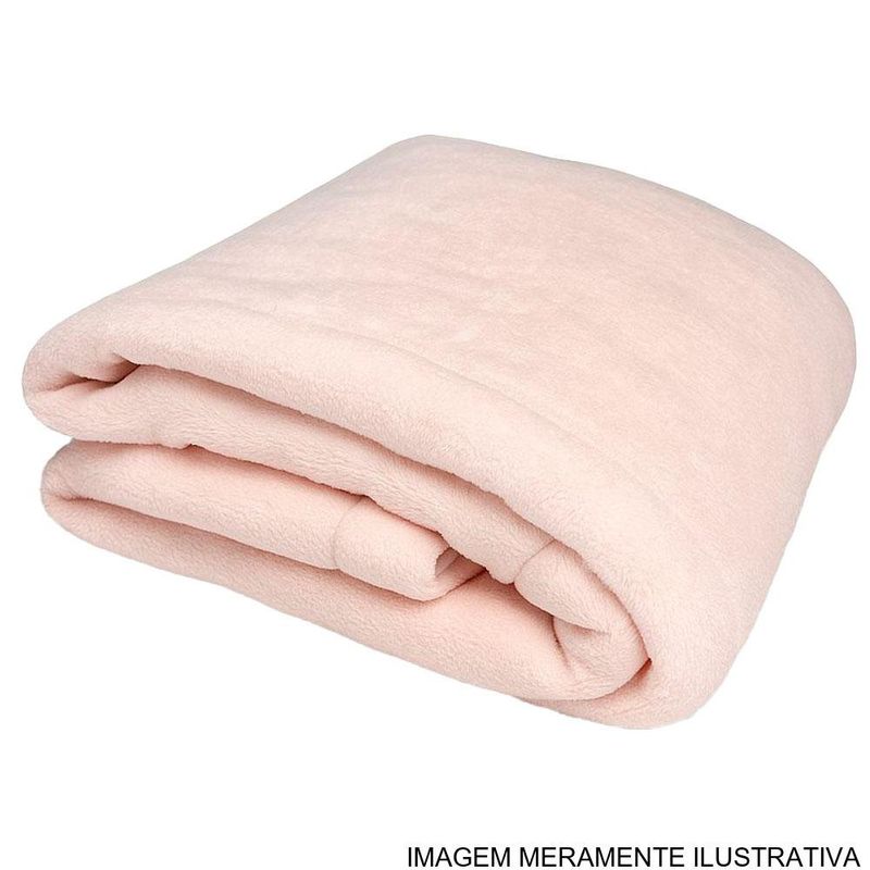 manta casal rozac aconchego 180x220cm rosa (mp)