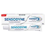 creme dental sensodyne rápido alívio branqueador 90g